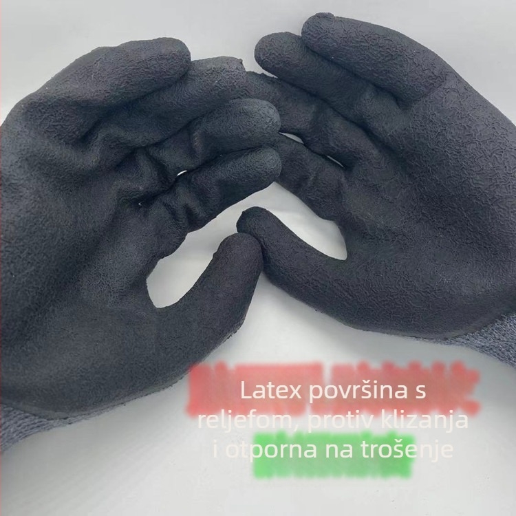 Radne rukavice – Protuklizne, Protiv rezanja, Otporne na habanje, 550 g, Za gradilišta