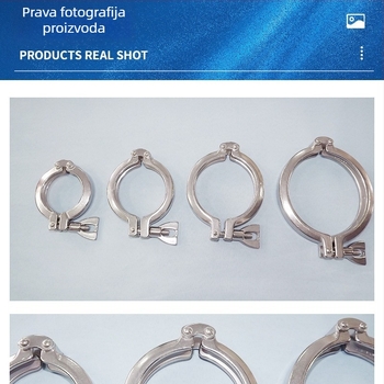 Nehrđajući čelik 304, prehrambena higijenska stezaljka s dvostrukim pinom, model 13SF, DN15-40, Φ12.7-38.1