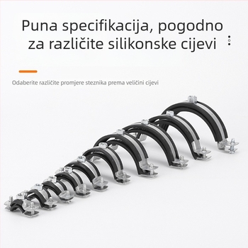 Željezna teška cijevna stezaljka, prilagodljiva, šifra proizvoda Jx-08191