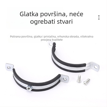 Željezna teška cijevna stezaljka, prilagodljiva, šifra proizvoda Jx-08191