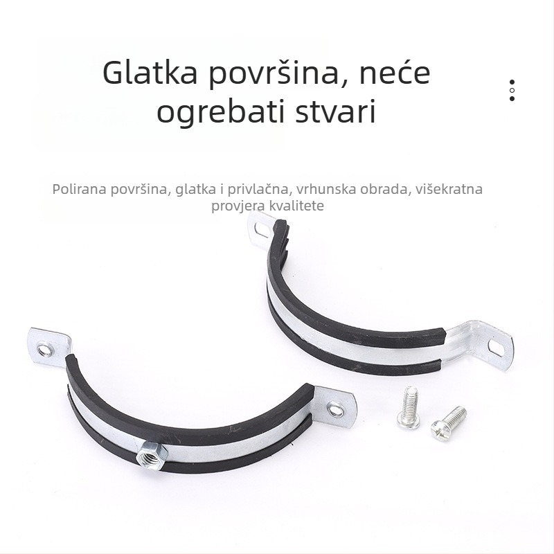 Željezna teška cijevna stezaljka, prilagodljiva, šifra proizvoda Jx-08191