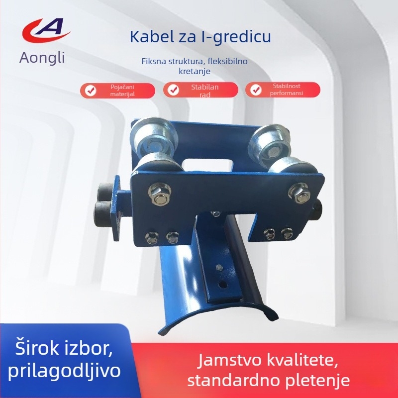I-oblika čelični kabelski koloturnik — srednji kolut CH-II / GHD-II / GHC-I, Model I