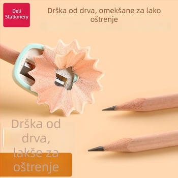 Deli drvene olovke 2B/HB, trokutastog oblika, za učenike 1. i 2. razreda te djecu u vrtiću