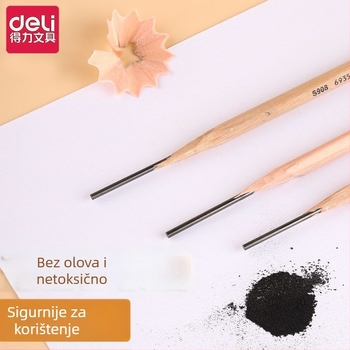 Deli drvene olovke 2B/HB, trokutastog oblika, za učenike 1. i 2. razreda te djecu u vrtiću