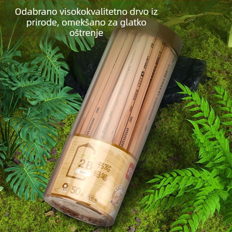 Deli drvene olovke 2B/HB, trokutastog oblika, za učenike 1. i 2. razreda te djecu u vrtiću