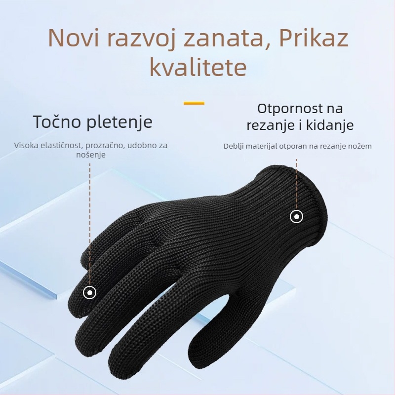 Rukavice otporne na rezanje, poliester, za mehaničku obradu, održavanje automobila i logistiku