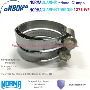 NORMA kompenzacijska cijevna spona, nominalni promjer 16-90 mm, širina pojasa 12 mm, vijke C7