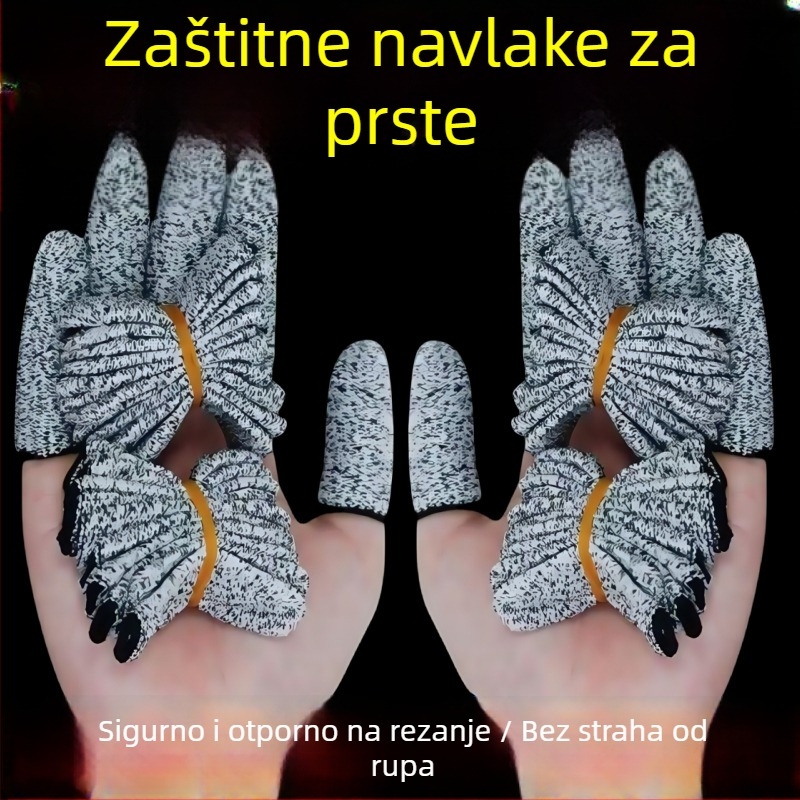 Jednokratne zaštitne kapice za prste protiv posjekotina, debele otporne zaštite za prste za vrtlarstvo
