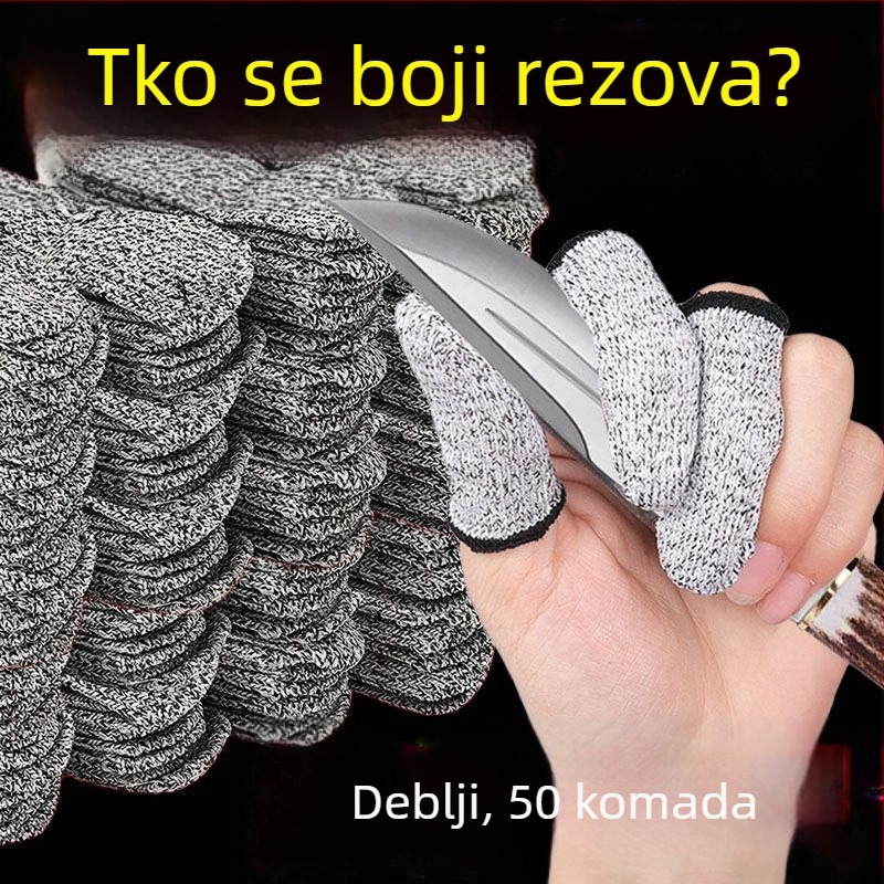 Jednokratne zaštitne kapice za prste protiv posjekotina, debele otporne zaštite za prste za vrtlarstvo