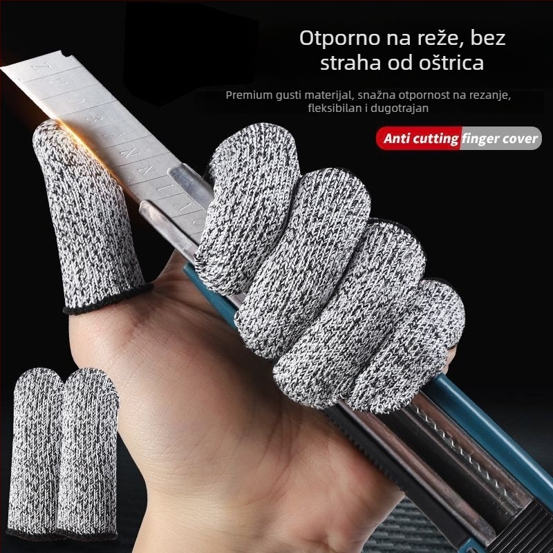 Jednokratne zaštitne kapice za prste protiv posjekotina, debele otporne zaštite za prste za vrtlarstvo