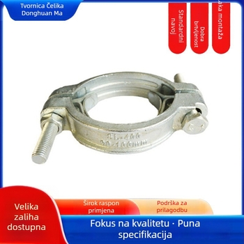 Cjevna stezaljka od kovanog željeza - marka SL, otporna na visoke temperature, teški rad, s dvostrukim spiralom, model SL400-SL1275