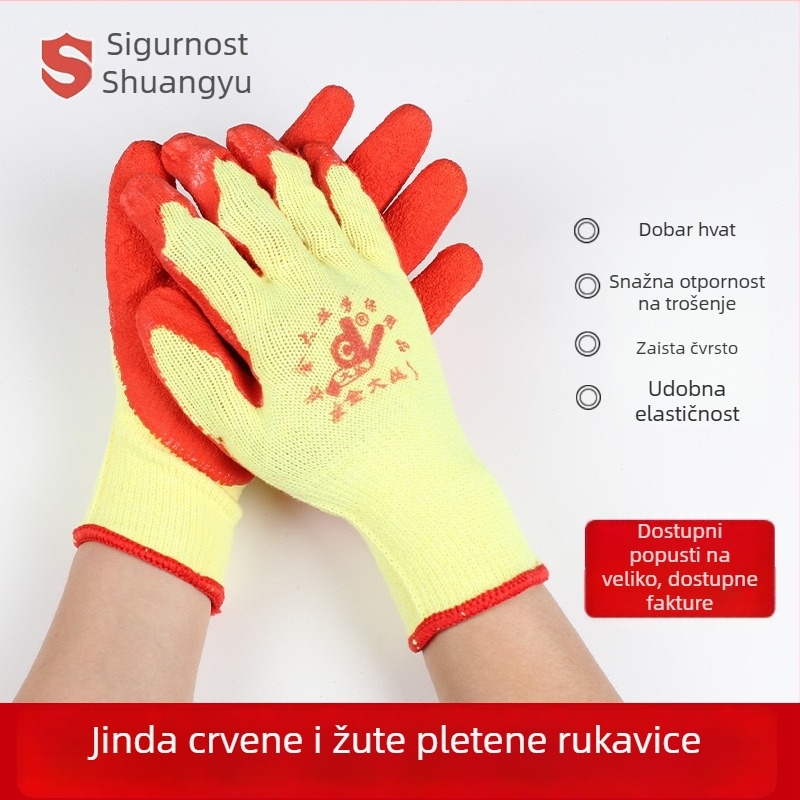 Radničke rukavice Jin Dacong za tešku industriju – duljina 23 cm, težina 80 g, pogodne za taljenje željeza i čelika, strojogradnja i građevinarstvo