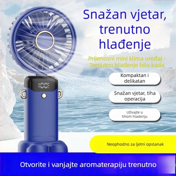 Ručni ventilator, PP materijal, tih, za studente, putovanja, ured, dom, poslovna putovanja