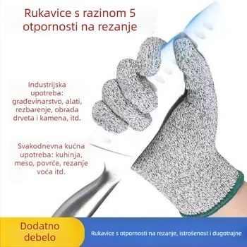 Najlonske rukavice otporne na rezanje za gradilište i kućnu upotrebu – rukavice za zaštitu od rezova