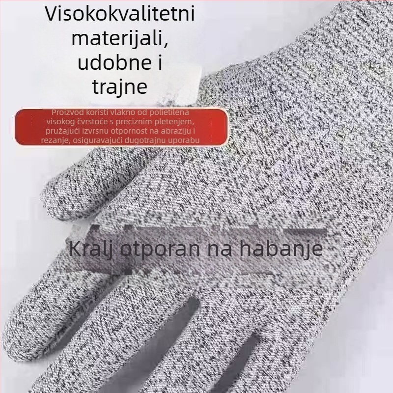 Najlonske rukavice otporne na rezanje za gradilište i kućnu upotrebu – rukavice za zaštitu od rezova