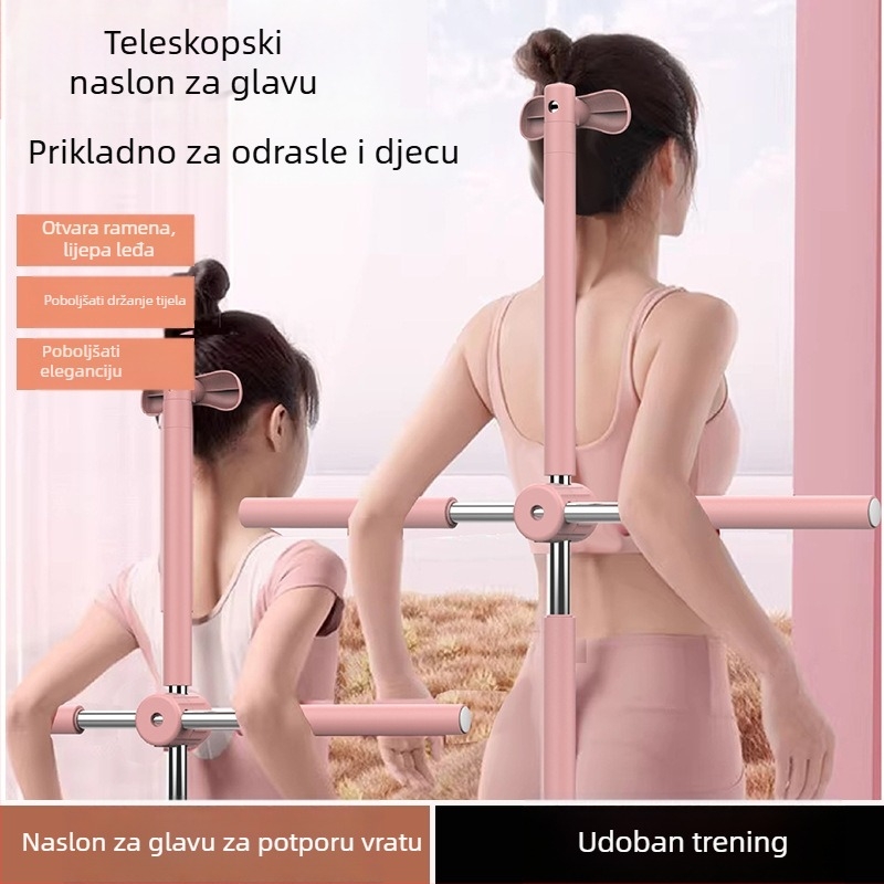 Joga štapić za istezanje leđa s naslonom za glavu i korekcijom držanja