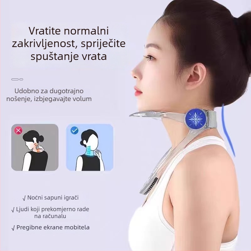 Dječji korektor držanja tijela s podizanjem vrata – prednje nagnuće, podrška cervikalnoj kralježnici, protiv previše savijanja, pomoć pri pisanju i sjedenju | Marka Nothing, Model 011, Tržište 2024, Certifikacija 20250707