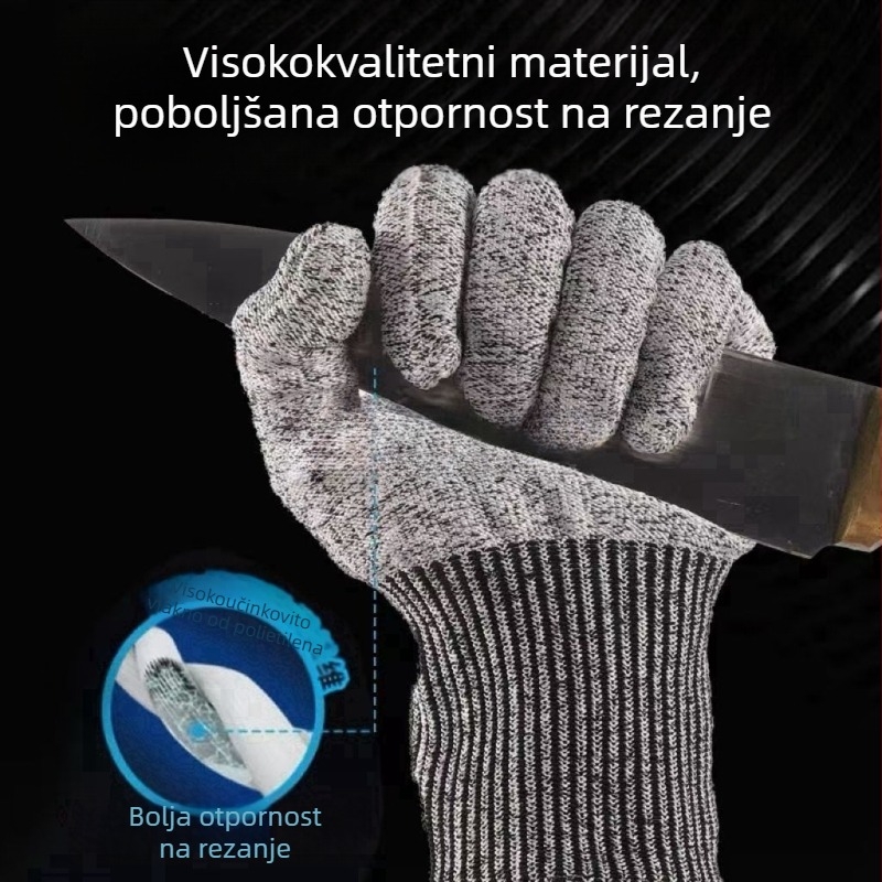Jednokratne rukavice otporne na rezanje razina 5, protuklizne, otporne na habanje, za suhu radnu