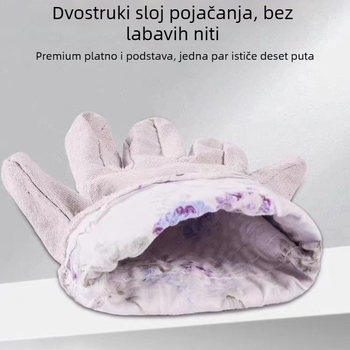 Dvostruko podstavljene platnene radne rukavice, 24 para, otporne na habanje, za zavarivanje, težina 88 g
