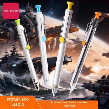 Mehanička olovka SS009 s automatskim pomakom grafita, niski centar gravitacije, grafitno jezgro otporno na lom, plastično kućište