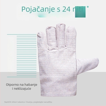 Platnene rukavice za zavarivanje – protuklizne, otporne na habanje, dvostrukog sloja, za električno zavarivanje
