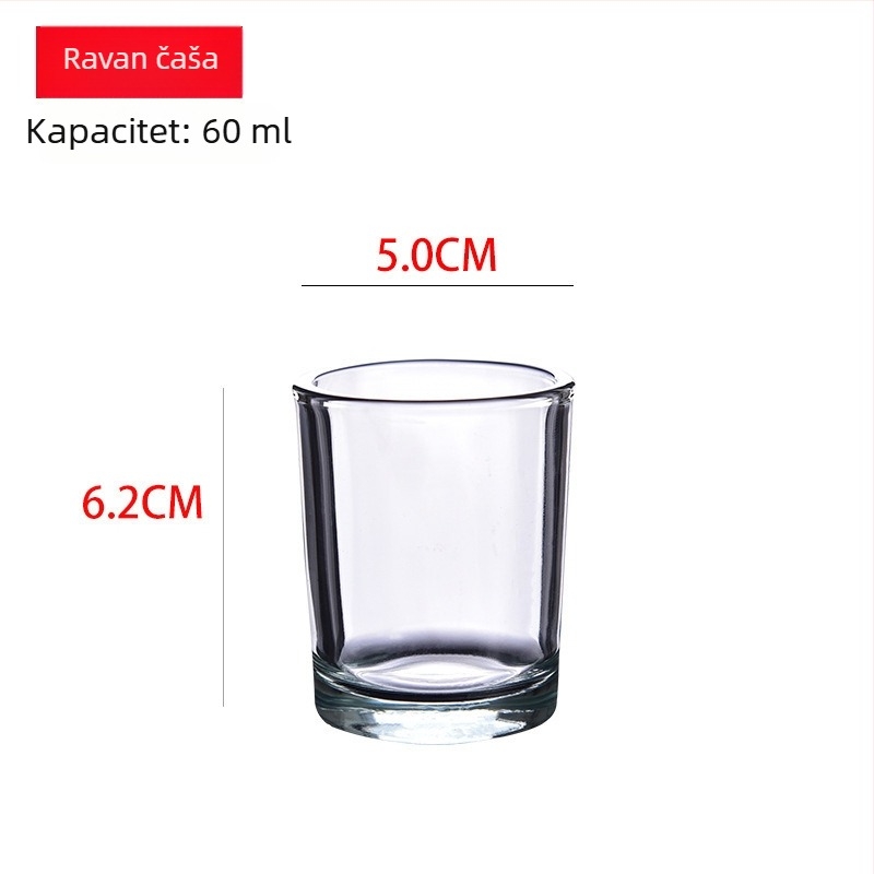 Set čaša za alkoholna pića od kaljenog stakla – jednostavan stil, kapacitet 1000 ml i više