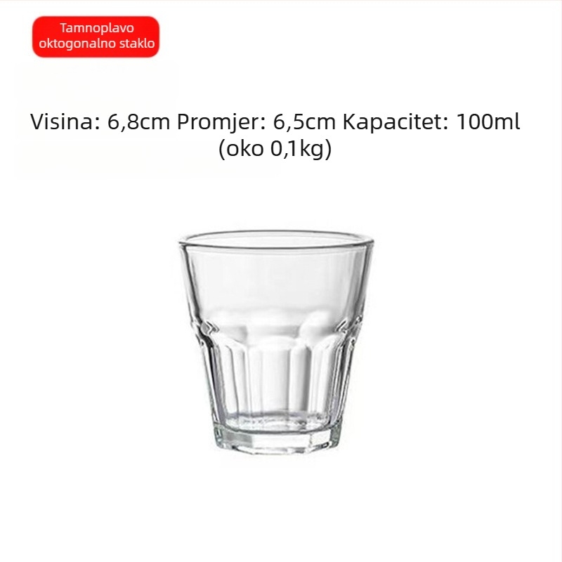 Set čaša za alkoholna pića od kaljenog stakla – jednostavan stil, kapacitet 1000 ml i više