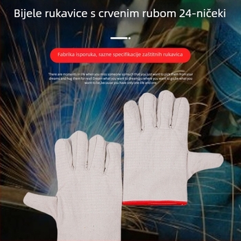 Platnene rukavice za zavarivanje, otporne na habanje i izdržljive, 110 g, 700 pari u pakiranju (Brand: King-resistant gloves; Funkcija: Otporne na habanje i izdržljive; Opseg uporabe: zavarivanje; Težina: 110 g; Pakiranje: 700 pari)