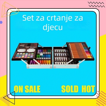 Set akvarelnih markera za djecu, 145-dijelna aluminijska kutija, TOUCH CHENJI