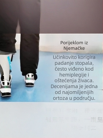 Orteza za korekciju foot drop uz potporu gležnja i stopala — model 2211, Nylon, 200 komada, 12 mjeseci garancije