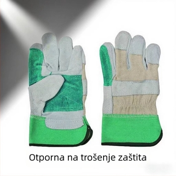 Elephant Tribe rukavice za zavarivanje od teleće kože, s toplinskom izolacijom, otporne na visoke temperature, zavarivanje lukom, dugi i kratki modeli