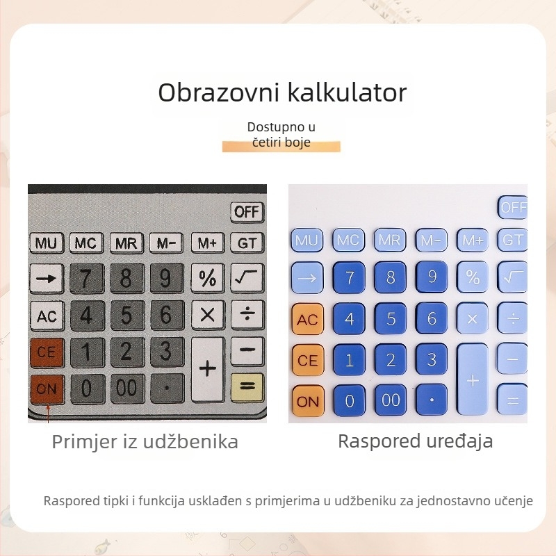 Obrazovni kalkulator za četvrti razred, brend Good luck, model H, nije uvezen