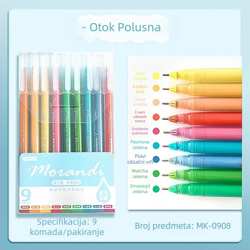 Marker za podcrtavanje, plastično kućište, kutijasto pakiranje, jednostrani, ne briše se, brenda Tiger Elephant