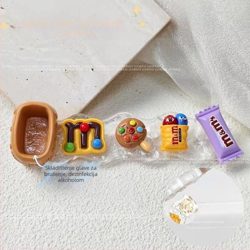 Akrilni držač alata za nokte s crtanim ljubimcem, paleta i skladišna polica (Neto sadržaj: 36 g; Kategorija: ukrasi za nokte; Materijal: akril; Pogodno za sve)