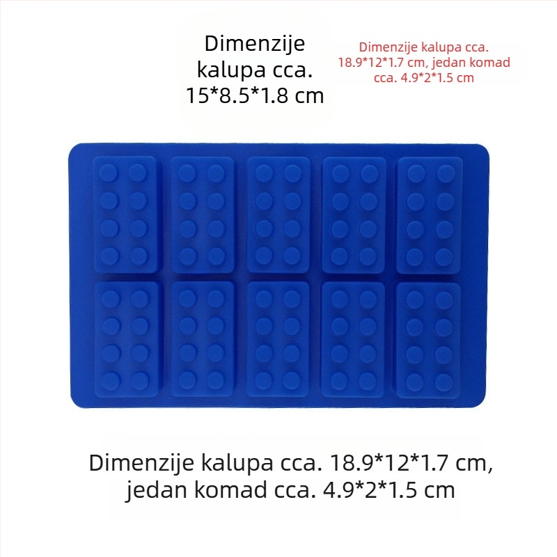 Silikonska kalupa za pečenje s nepravilnim oblikom (Materijal: silikon; Upotreba: pečenje; Pakiranje: pojedinačna OPP ambalaža)