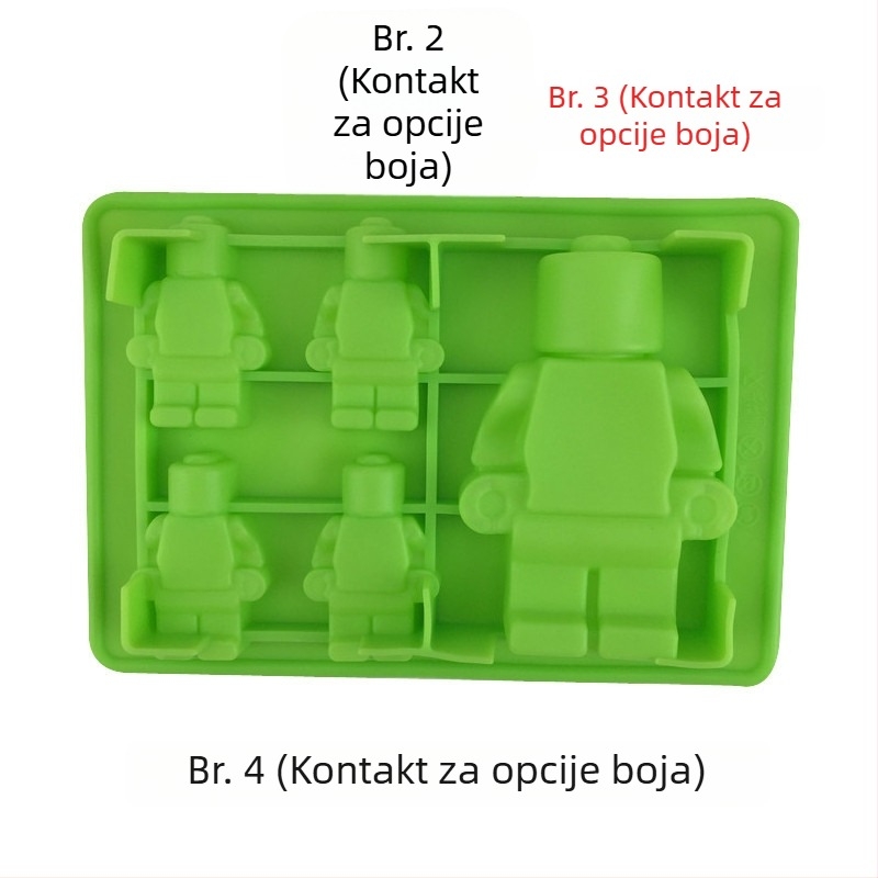 Silikonska kalupa za pečenje s nepravilnim oblikom (Materijal: silikon; Upotreba: pečenje; Pakiranje: pojedinačna OPP ambalaža)