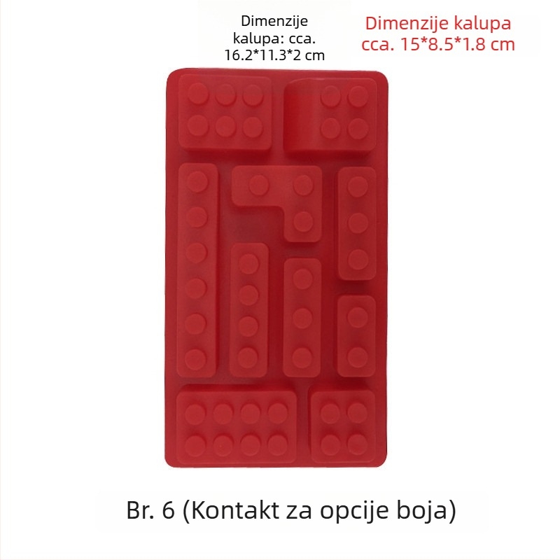 Silikonska kalupa za pečenje s nepravilnim oblikom (Materijal: silikon; Upotreba: pečenje; Pakiranje: pojedinačna OPP ambalaža)