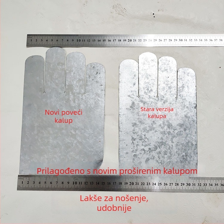 Prilagođene rukavice za zavarivanje od prave kože, duljina 26 cm, višekratne upotrebe, za zavarivanje, brodogradnju i graditeljstvo