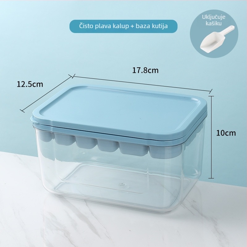 Silikonska forma za ledene kocke – kapacitet 6+16, brzo zamrzavanje, lako demoldiranje