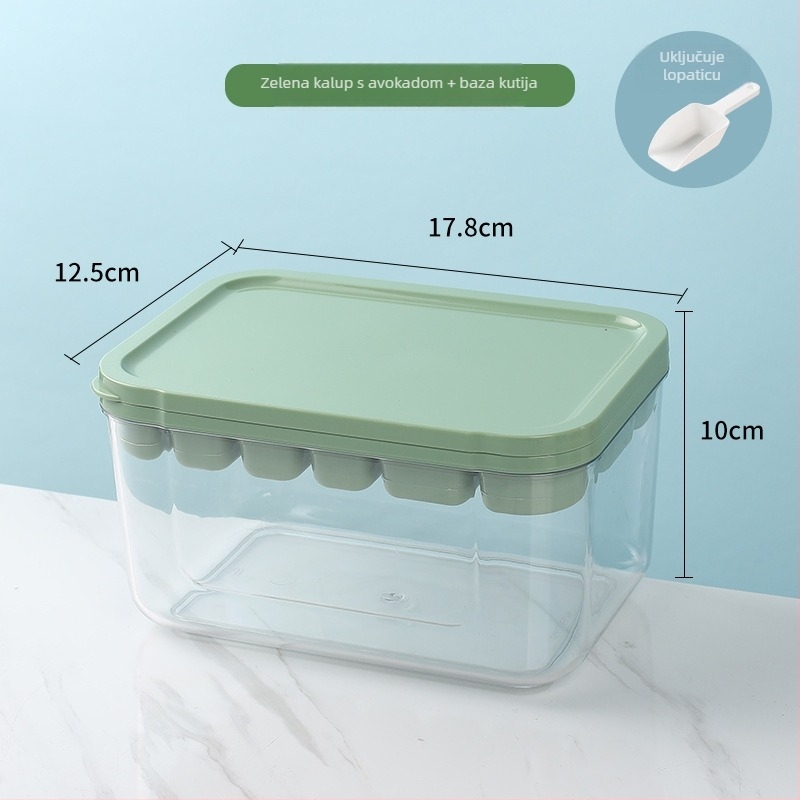 Silikonska forma za ledene kocke – kapacitet 6+16, brzo zamrzavanje, lako demoldiranje