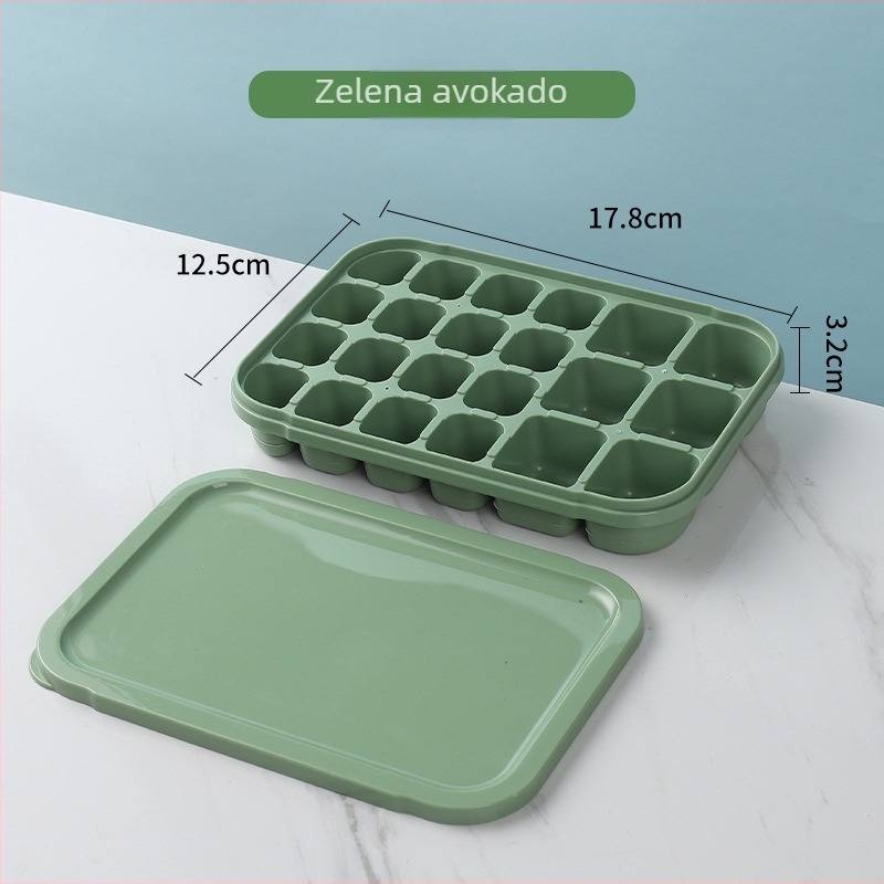 Silikonska forma za ledene kocke – kapacitet 6+16, brzo zamrzavanje, lako demoldiranje