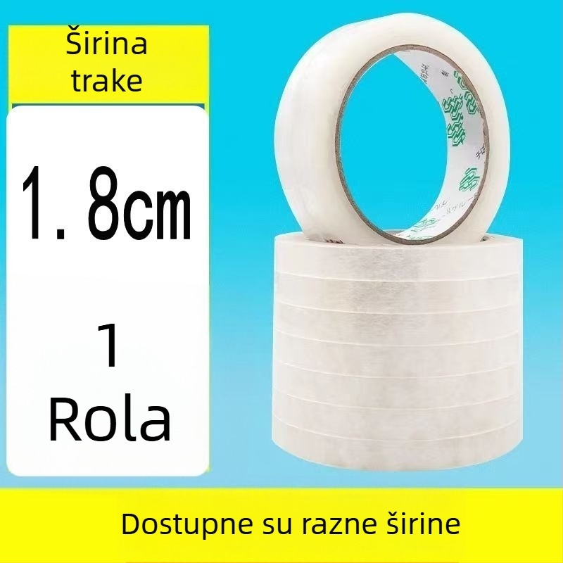 Prozirni dispenzer za ljepljivu traku i držač, PP, za ured, promjer osovine 1.2–1.8 cm, širina trake do 28 mm