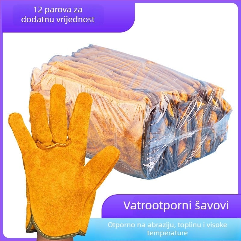 Taodun rukavice za zavarivanje od kože goveda – visoka temperatura otpornost, zaštita od opekotina, toplinska izolacija, otporne na habanje, za zavarivanje i mehaničku obradu