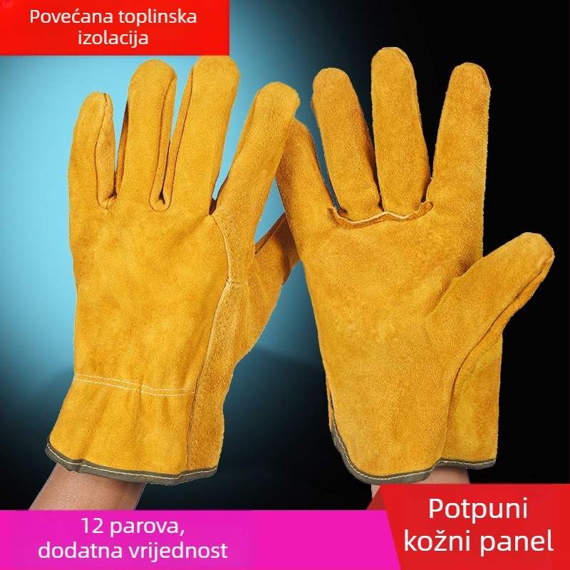 Taodun rukavice za zavarivanje od kože goveda – visoka temperatura otpornost, zaštita od opekotina, toplinska izolacija, otporne na habanje, za zavarivanje i mehaničku obradu