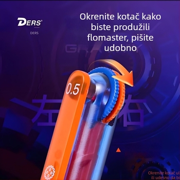 Delsh Gear Era 5111 Gel pero - Plastično kućište, Neizbrisivo, Materijal vrha: Ostali materijali