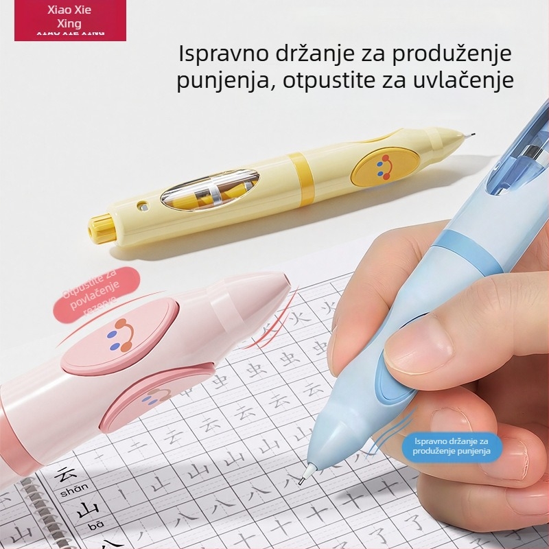 Lowercase Star mehanička olovka ZZW s automatskim podizanjem grafita, ergonomski grip, bez oštrenja