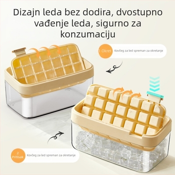 Kalup za led od PP plastike, kapacitet 28–56 ćelija, lako oslobađanje