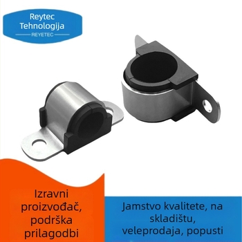 Galvanizirani U-oblik nosač cijevi mostnog tipa s protukorozijskom podloškom za kabelske i cijevne instalacije