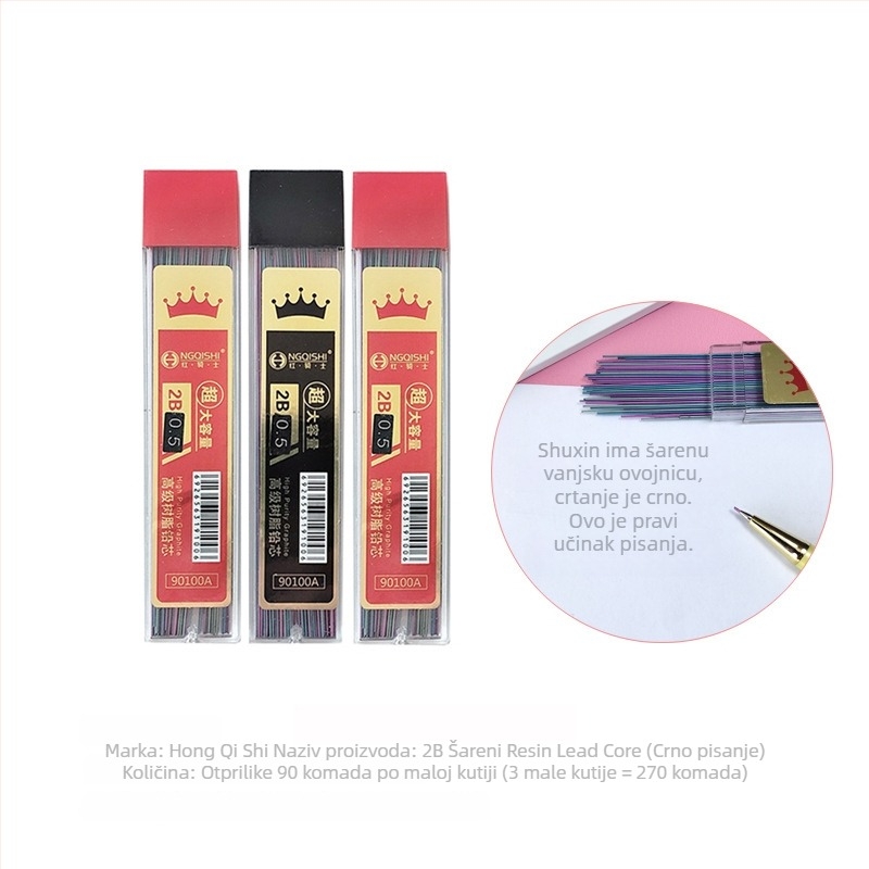 Refil za mehaničku olovku, 0,5 mm, model 90100, zamjena jezgre