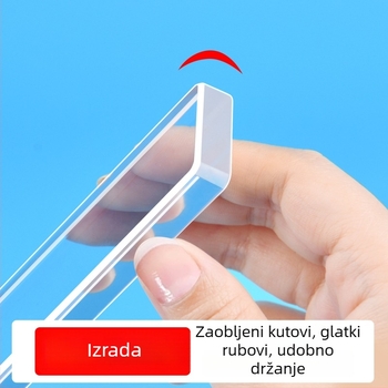Duži klip za račune - prozirni akril, pritiskivač računa za šank, model 66040